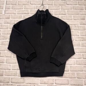 Lululemon Thick Fleece Half Zip Sweatshirt Women's XS/S Black